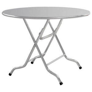 Bàn  tròn xếp Inox 1200mm - Chất Liệu Inox 304