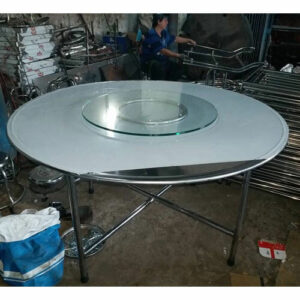 Bàn xoay nhà hàng tiệc cưới inox