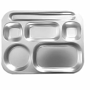 Khay Cơm Inox 6 Ngăn (25x32x3)cm – DN74