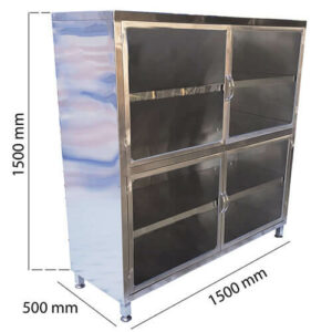Tủ inox 4 tầng 1500x500x1500 mm